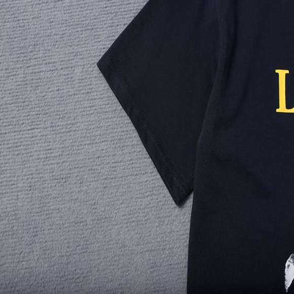 Gallery Dept. x Lanvin Paint Print Letter Logo Short Sleeve Black - Picture 13 of 13